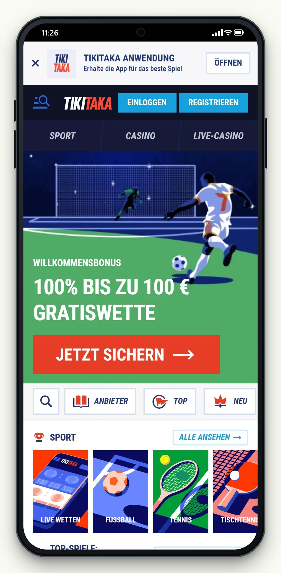 muchbetter casinos: die Lobby von TikiTaka