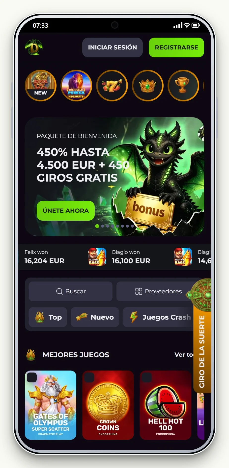 casino online MuchBetter: la portada de Drakaris