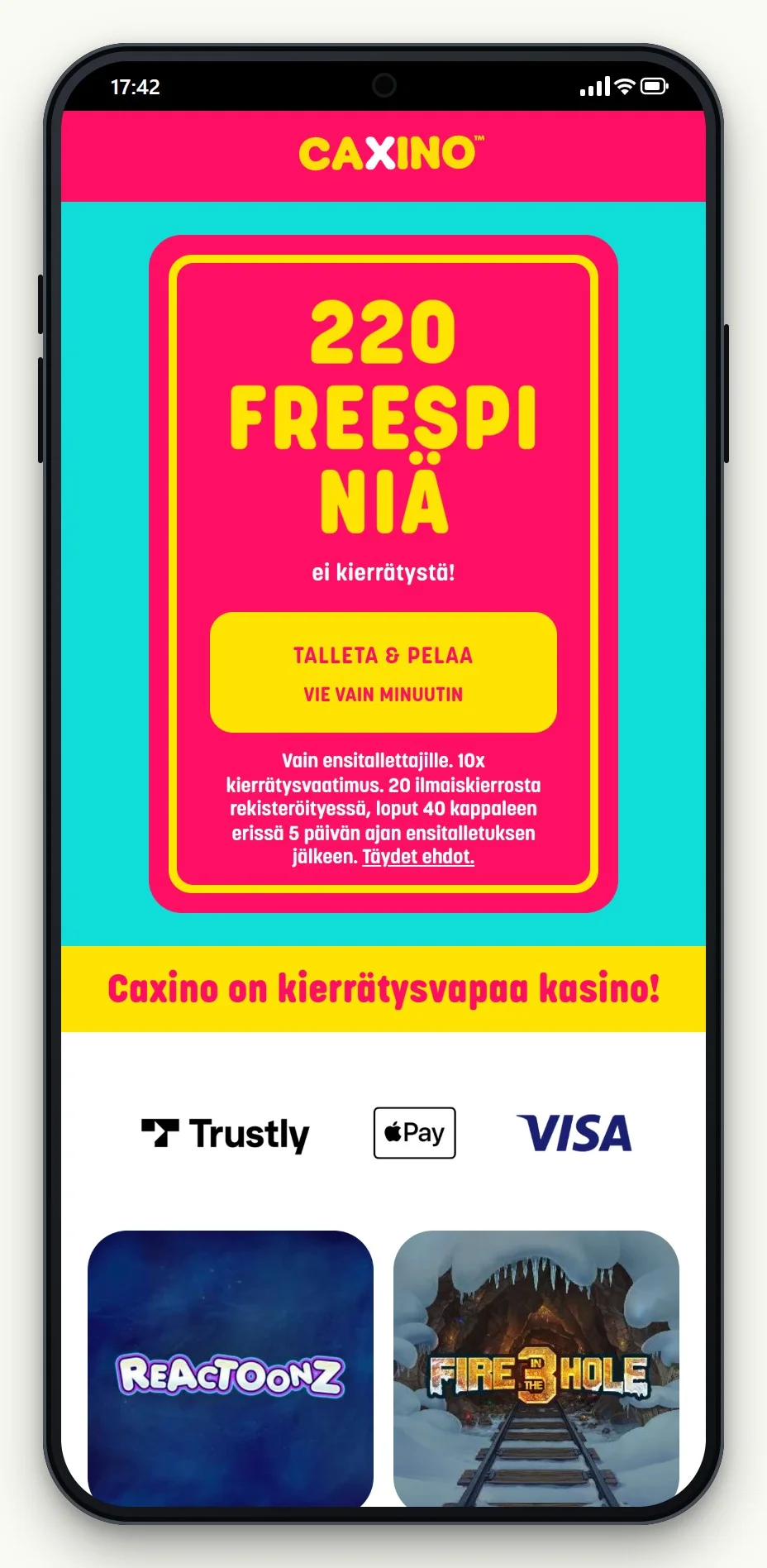 muchbetter nettikasinot: kasinon Caxino aula