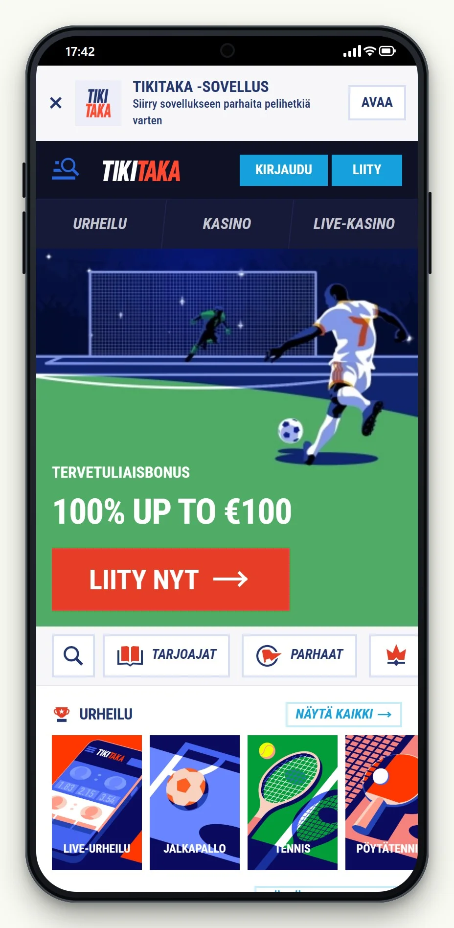 muchbetter casino: kasinon TikiTaka etusivu